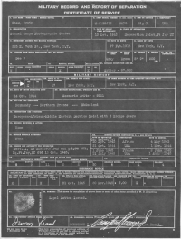 Shaw's US Army Record
